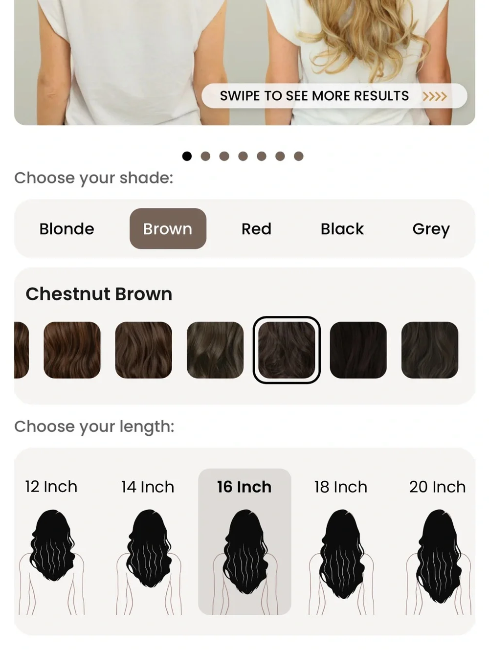 Clip-In Hair Extensions - dark brown